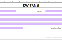 Cara Membuat Kwitansi di Excel