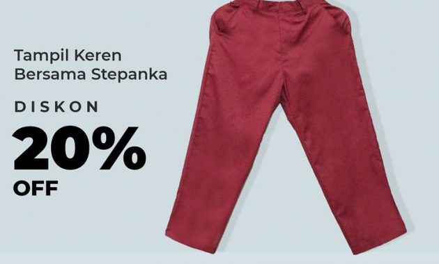 Celana Panjang SD Diskon 20%